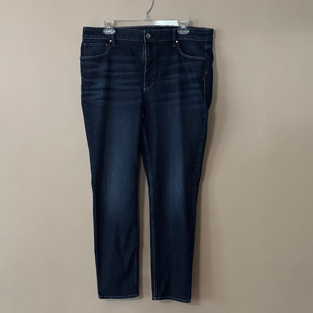White House Black Market Women’s Size 14 The Slim Dark Blue Jeans